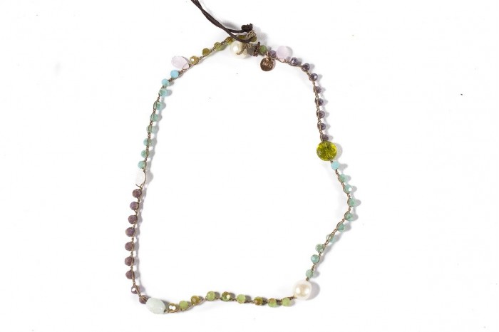 NOTFORALL Choker Multicolor crochet pearls